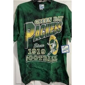 NFL Packers Tie Dye T Shirt XL Green Bay Vintage Mens Tee Big New Retro LAST ONE
